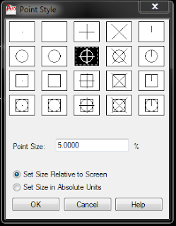 Point style dalam autocad