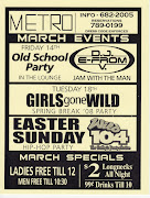 Old School Party @ Club Metro (McAllen, TX) (old school party flyer metro spingbreak )