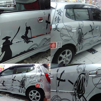 Koleksi Cutting Sticker Mobil Samurai X Terbaru