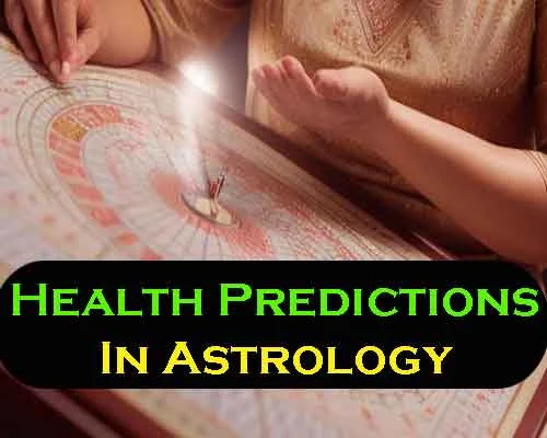 Health predictions in astrology, medical astrology, how predictions are done to predict health issues in vedic astrology?, 3 Case studies.