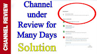 Youtube channel not approving still under review