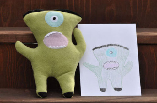 Children's Drawings Become Stuffed Toys / Child's Own Studio