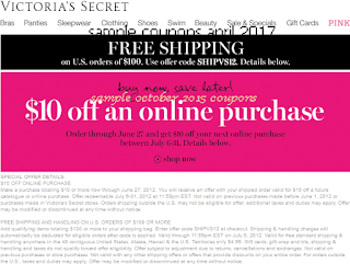 Victoria's Secret coupons for april 2017