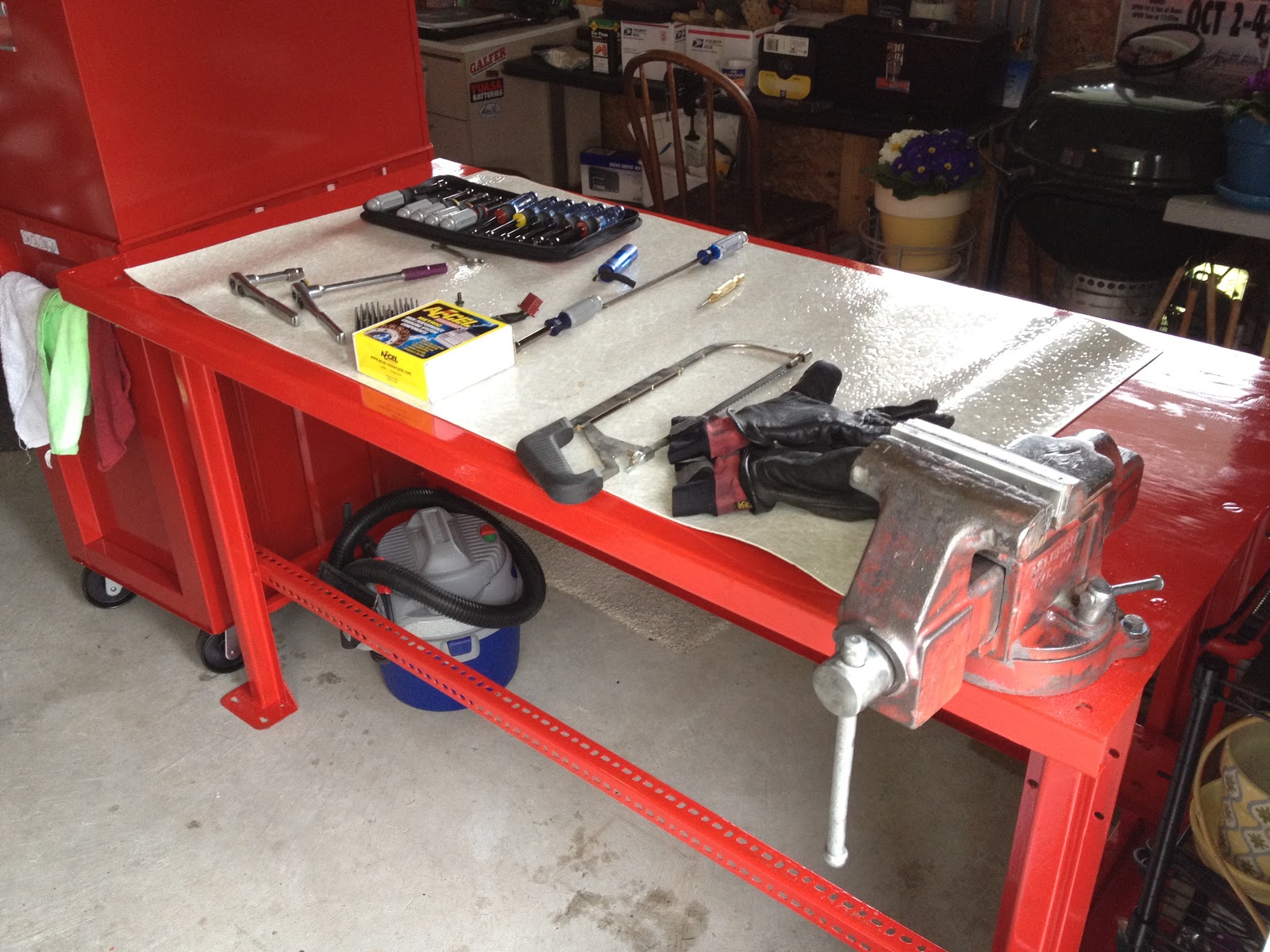 Cafe Jack New Work Bench Vise And Tool Box