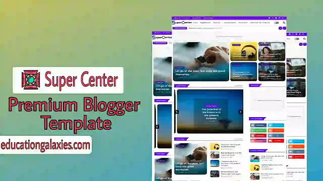super center premium blogger template