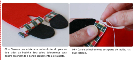 Como fazer a calca do Papai Noel 