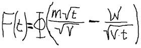 formula scribbled Birnbaum-Saunders CDF distribution
