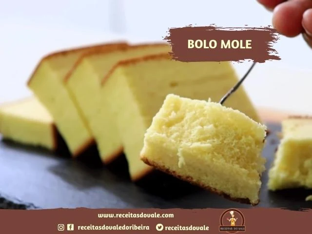 Receita de Bolo Mole