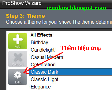 Hướng dẫn sử dụng tạo him Phần mềm Làm Phim Proshow Producer