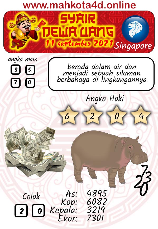 Syair Prediksi Jitu Singapore Pools - Togel SGP Sabtu, 11 - September - 2021
