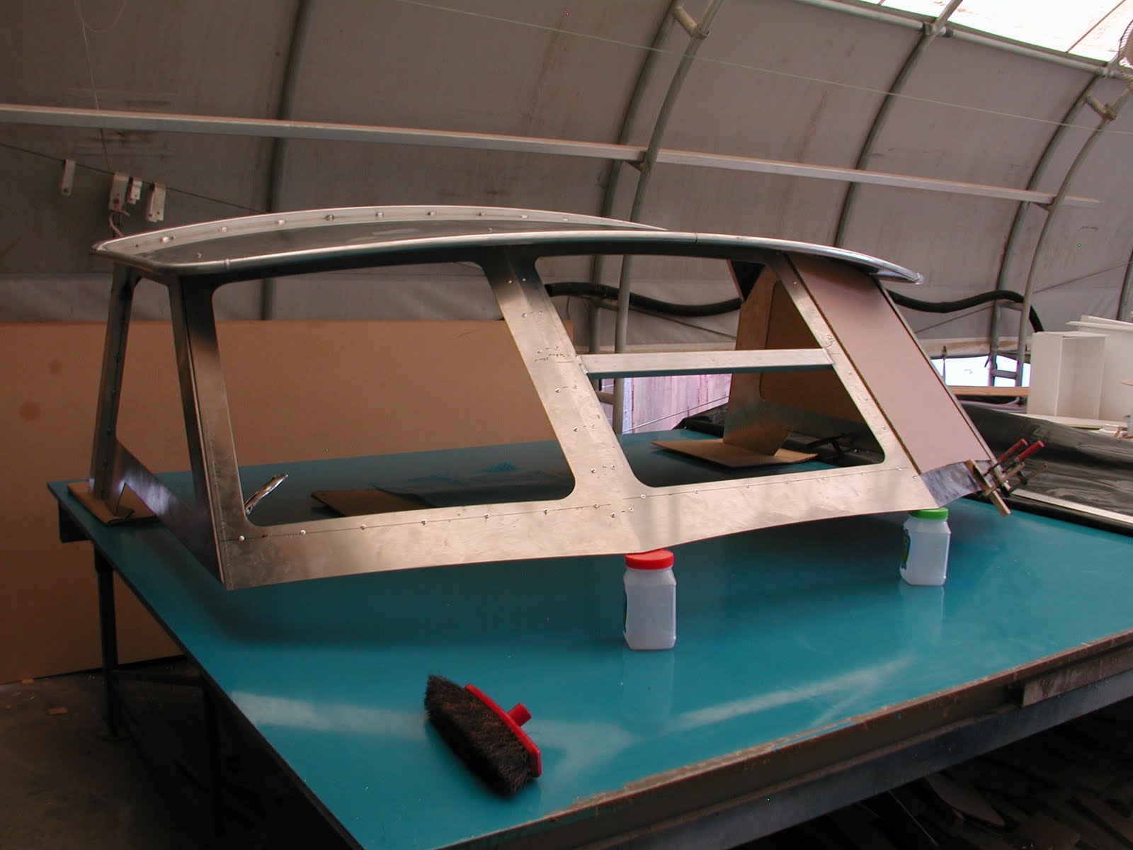 Marshall Design: Hard dodger Sail boat pilot house. Aluminium kit set 
