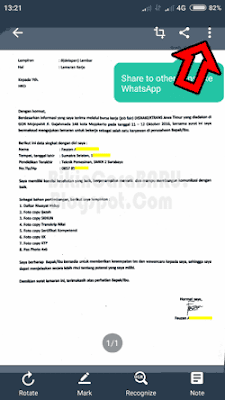 cara scan lamaran lewat hp oppo