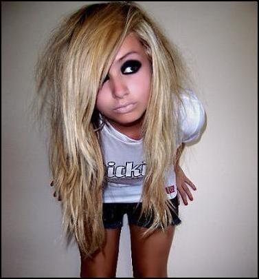 Long Blonde Scene Kids Hairstyles 2010