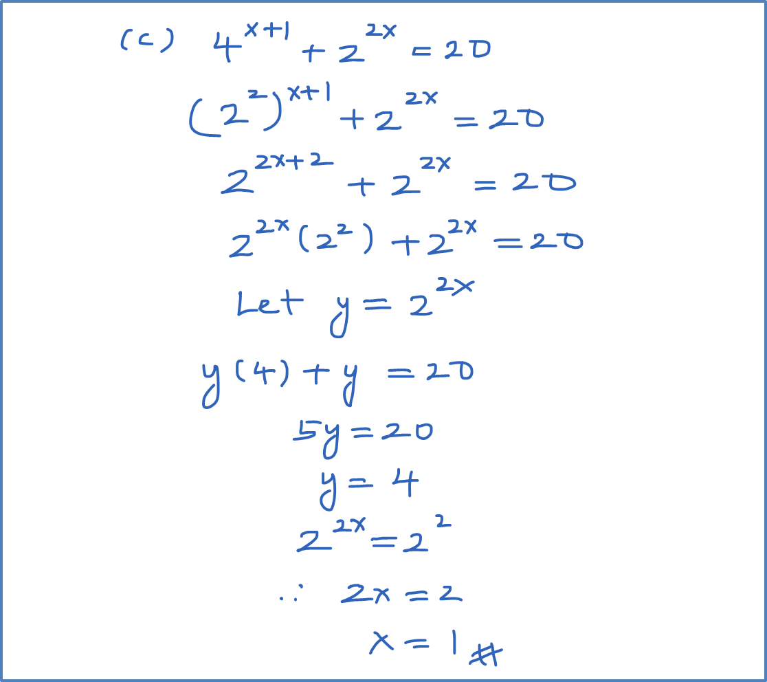 Example 4 (Index Equation - Substitution) - SPM Additional 