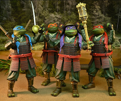 San Diego Comic-Con 2023 Exclusive Teenage Mutant Ninja Turtles 3 Samurai Action Figure 4 Pack by NECA