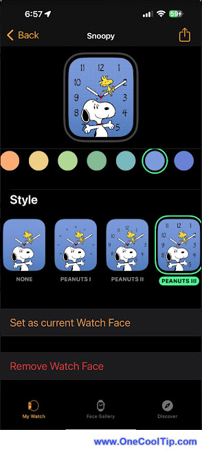Apple Watch - Snoopy Watch Face Setting