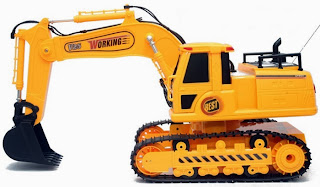 RC Mainan Anak Excavator Digger Warna Kuning Dengan Radio Control / Remote 