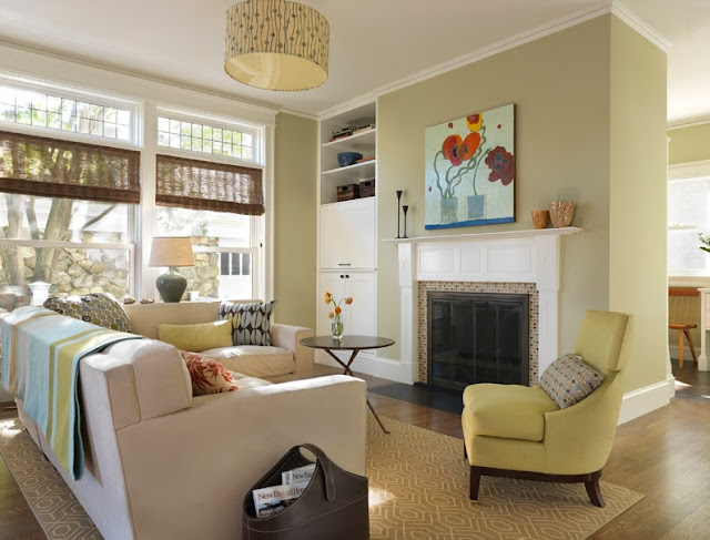 Drum Pendants in Living Room