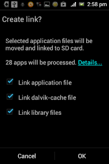 Memindahkan seluruh data aplikasi ke SD card