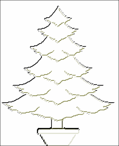 Christmas tree coloring pages