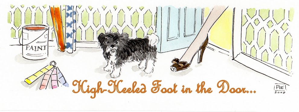 High-Heeled Foot in the Door