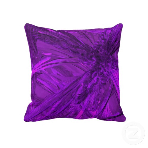 Amethyst Purple Abstract Pillow