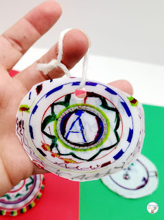 The final product to a melted ornament. You can see how the designs melted down to exactly how it was designed.
