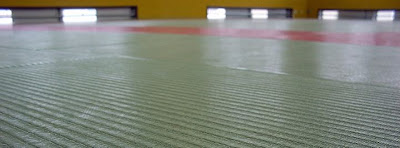 Tatami mats in a Judo hall