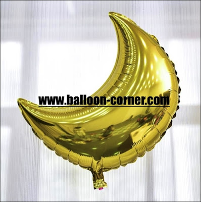 Balon Foil Bulan Sabit (Ukuran BESAR)