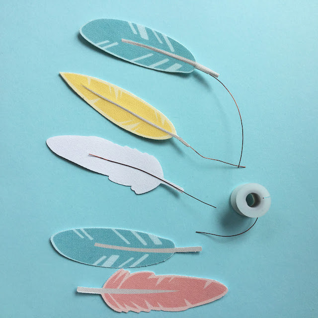 Choosing between Silhouette Printable Cotton Canvas or Silhouette Printable Cotton. Making canvas feathers for a rustic table setting by Janet Packer for SilhouetteUK/Graphtecgb.