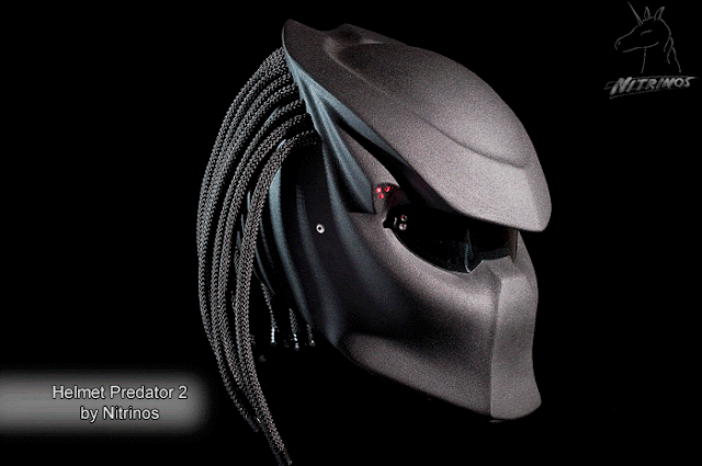 Predator 2 Motorcycle Helmet, cool, weird