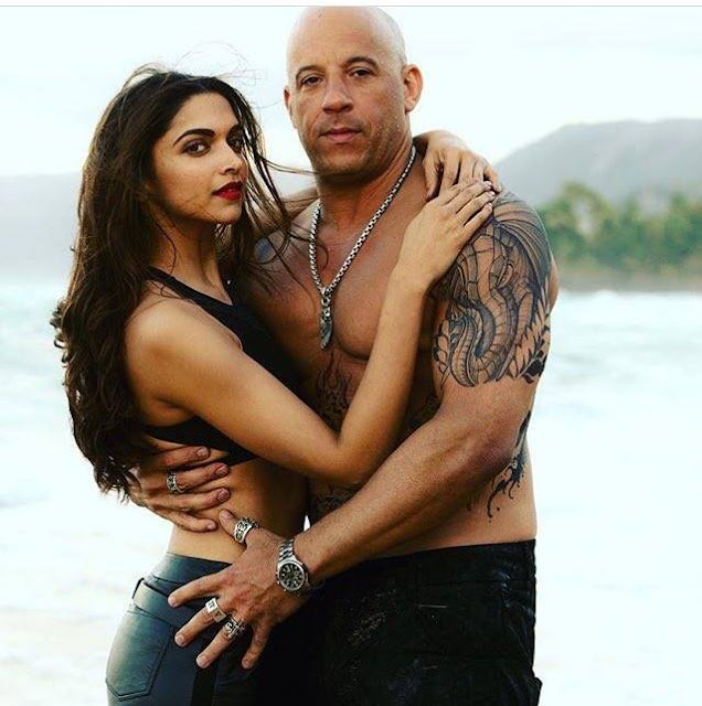 Deepika Padukone Picture with Vin Diesel in xXx Return of Xander Cage