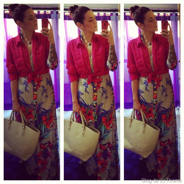 look vestido longo floral com camisa pink e maxi bolsa (1) look vestido longo floral com camisa pink e maxi bolsa (1)