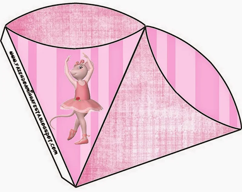 Angellina Ballerina, Free Printable Cones.