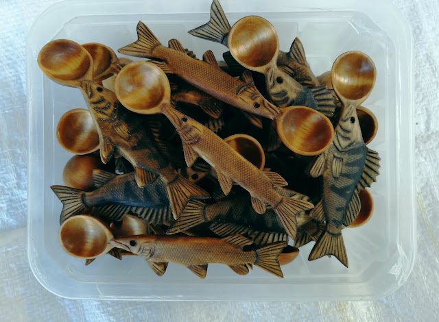 деревянные ложки в подарок рыбаку
