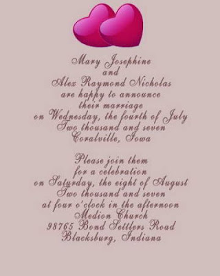 Wedding Invitation Wording Pictures