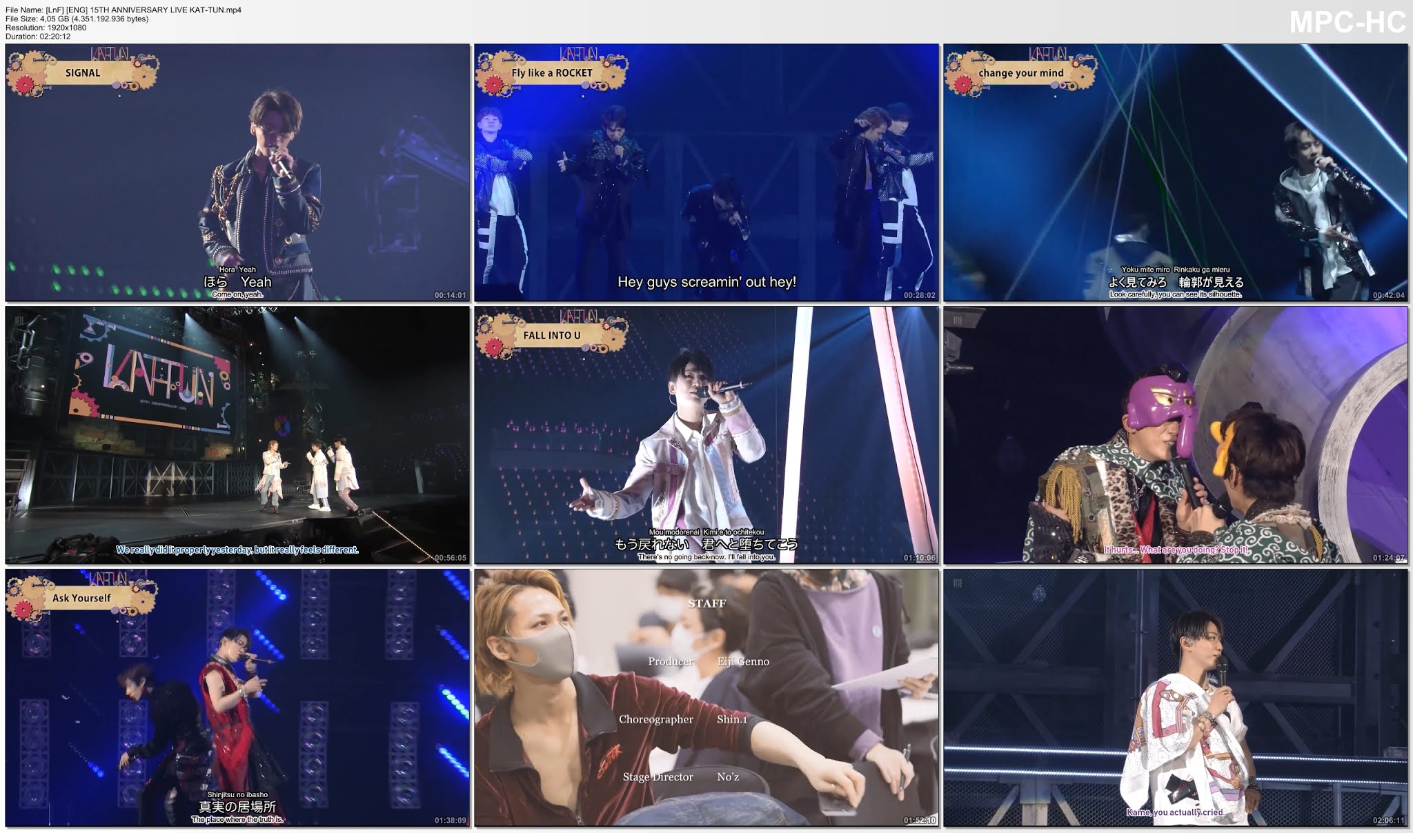 Eng Subs 15th Anniversary Live Kat Tun Lnf Eng Livejournal