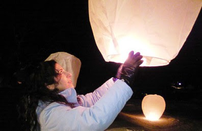LeeAnn Prete Browett and one of the fateful balloons