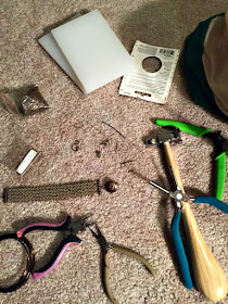 Jewelry making mess.