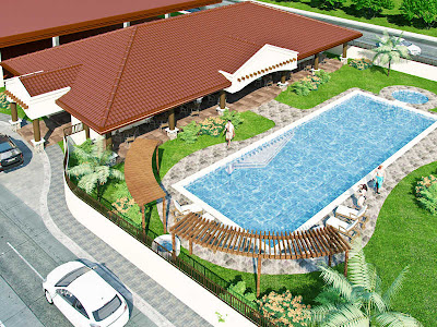 Bayswater Subdivision Mactan Cebu House and Lot For Sale - Clubhouse and Swimming Pool Amenities