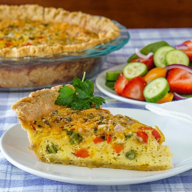 Grilled Vegetable Quiche