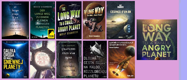 portadas del libro de ciencia ficción El largo viaje a un pequeño planeta iracundo, de Becky Chambers
