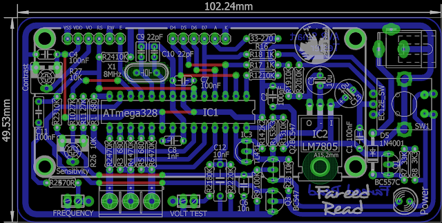 Layout Transistortester tanpa Relay Protect