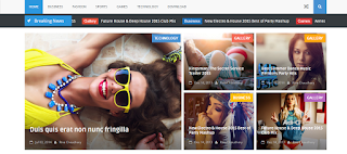 Hot Mag Blogger Template Free Download