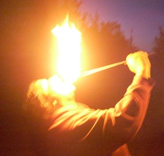 Saum breathes fire 1