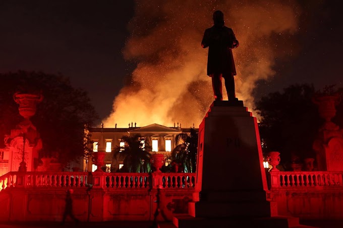 Incendio consume el Museo Nacional de Brasil
