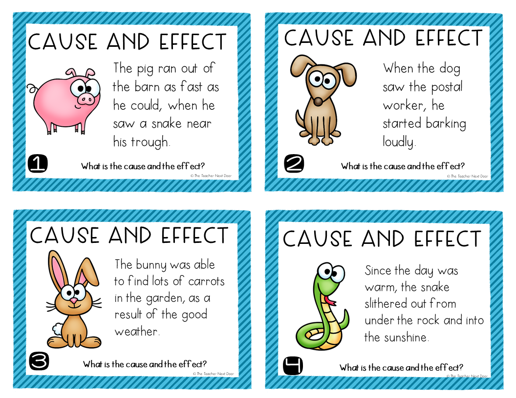 cause and effect statement examples