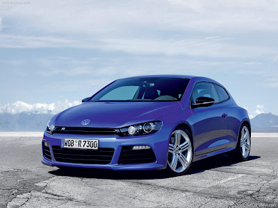 The VW Scirocco R has a more agressive cosmetics reworked engine tunedup 