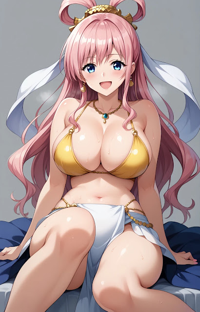 công chúa người cá Shirahoshi mặc bikini 3