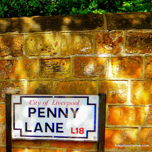 Penny Lane em Liverpool